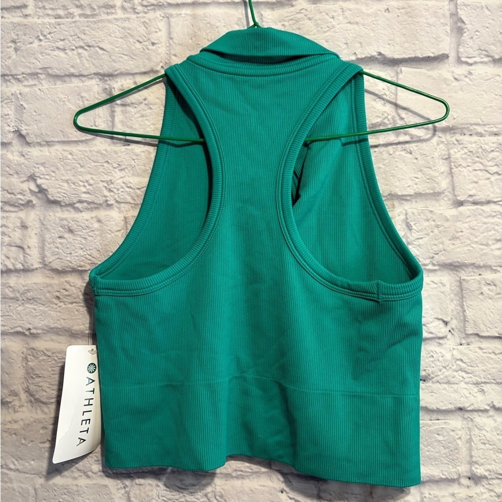 New Athleta Aurora Crop Polo Tank Medium - Picture 9 of 9